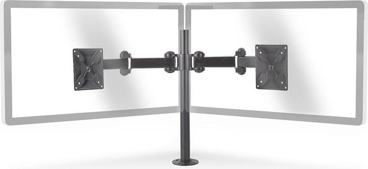 Actual product image Nedis Dual monitor mount - table mount for 14 to 24 inch two (Table, 24.02")