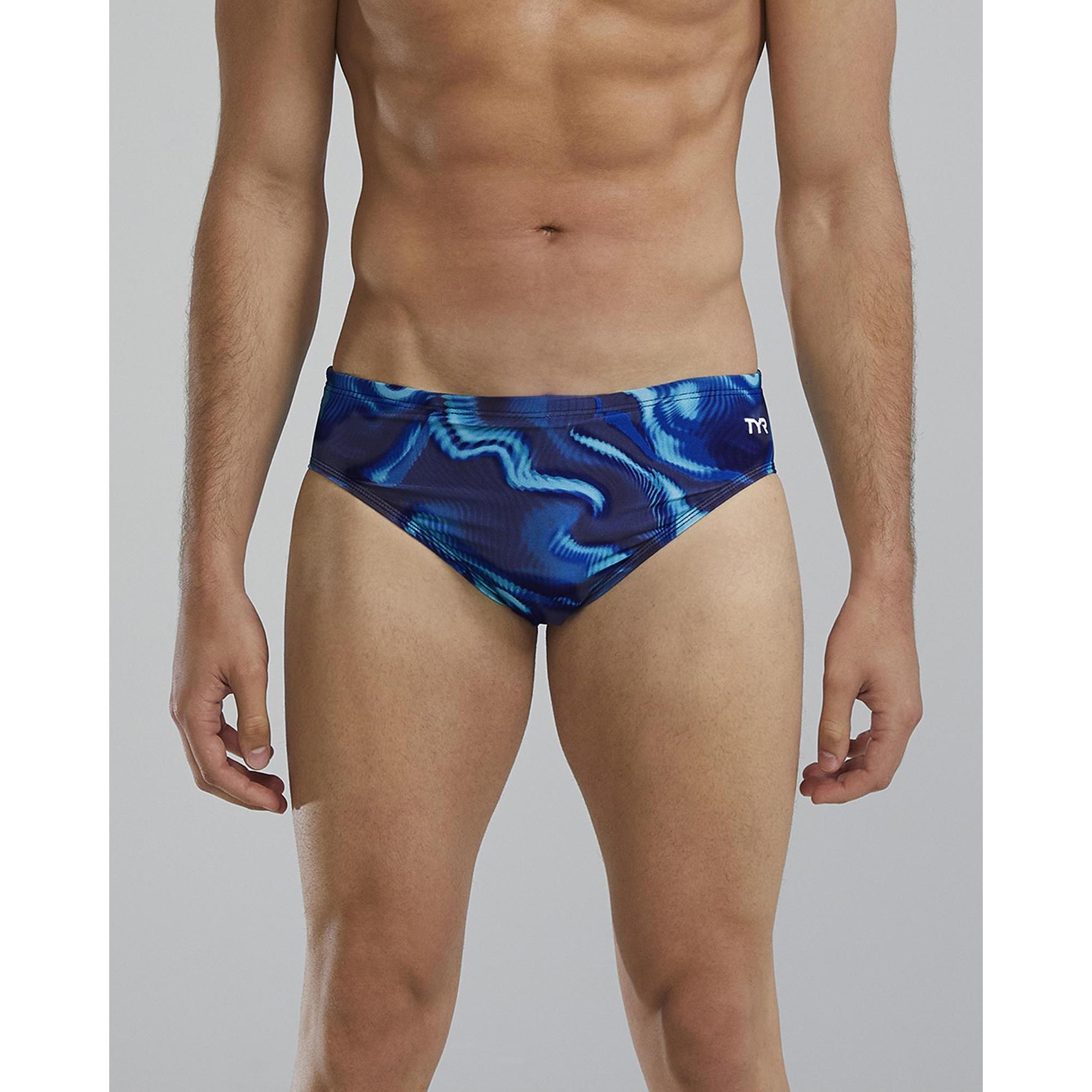 Tyr, Uomini, Costume da uomo, Herren Badeshorts DE BRIEF WAV, (Banda radio 38 (2600 MHz))