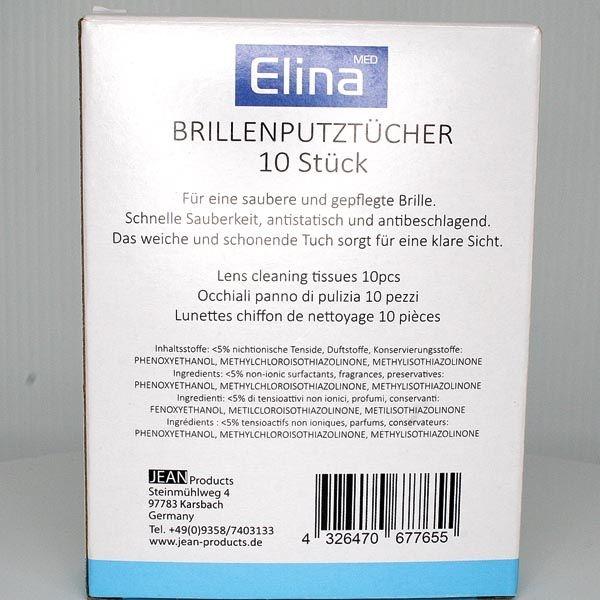 Immagine prodotto Elina Panni per la pulizia degli occhiali 10s in bustine individuali