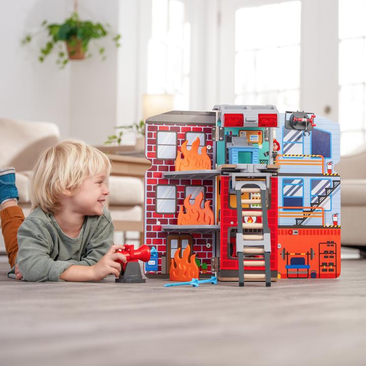 Produktbild KidKraft 2-in-1-Spielset Transformierendes Feuerwehrauto