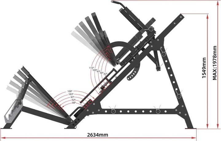 Actual product image HMS LP3175 SEMI-COMMERCIAL LEG CRANE