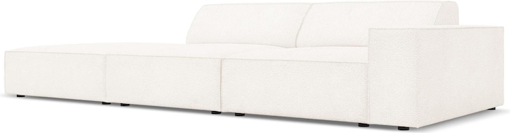 Actual product image Micadoni Boucle Left Sofa, "Jodie", 3 Seats, 262x102x70Made in Europe (4-seater, 2 person sofa, 3-seater)