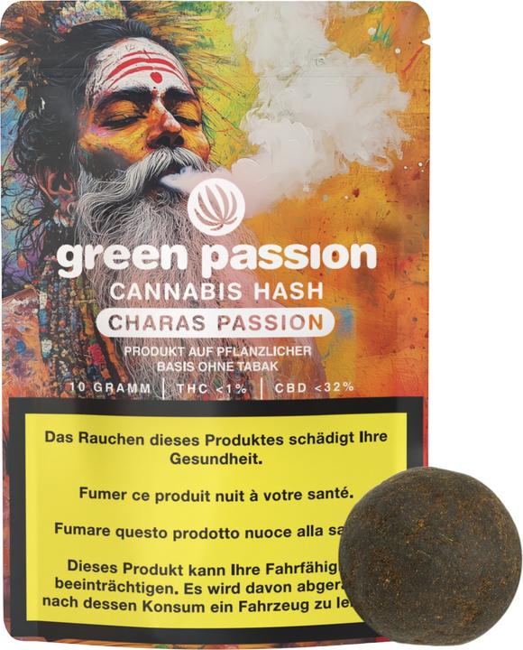 Immagine prodotto Green Passion CBD Hash Charas Passion (10 g, Interno)