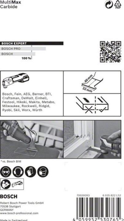 Actual product image Bosch Professional Zubehör EXPERT MultiMax AIZ 32 APIT Blade for multifunction tools, 32 mm