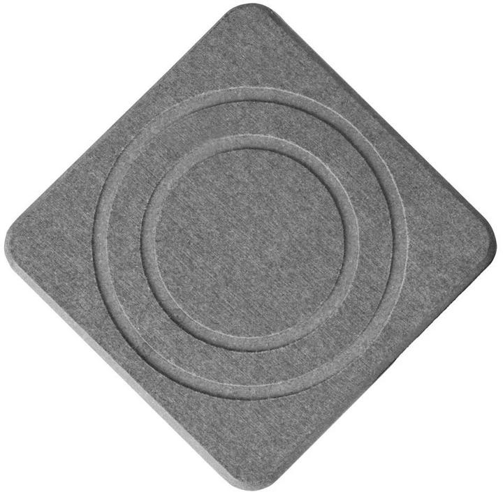 Actual product image Moonstone Alba Glass Coaster dark grey (1 x, Glass coaster)