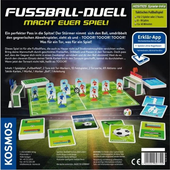 Produktbild Kosmos Fussball-Duell (Deutsch, 2 - 4 Spieler)