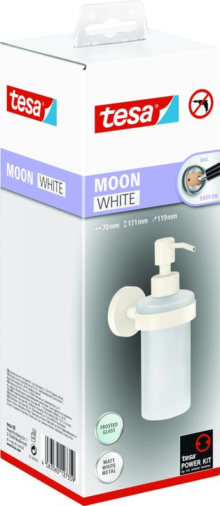 Actual product image tesa MOON WHITE Soap dispenser incl. adhesive solution without drilling