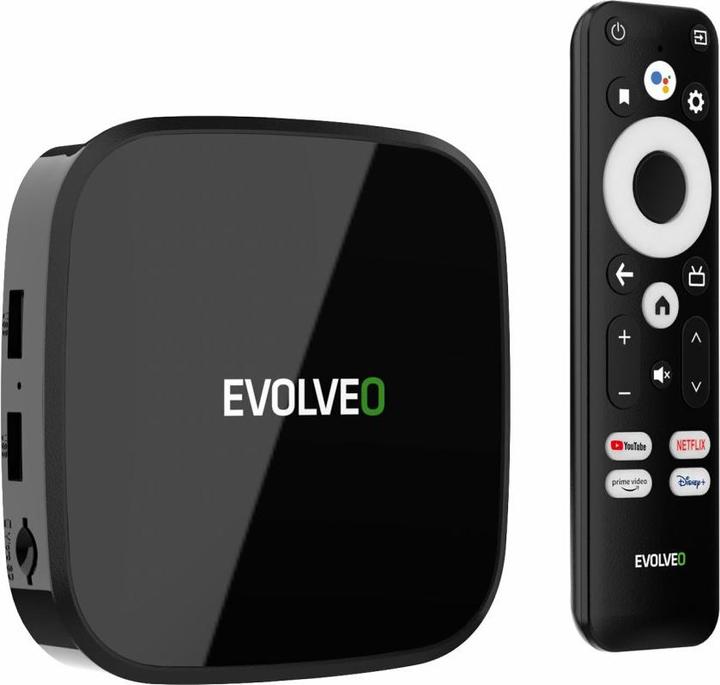 Evolveo MultiMedia Box A4, 4k Ultra HD, BT,Wifi, 32 GB, Android 11 (32 Go, Android 11)