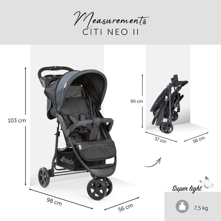 Produktbild Hauck Buggys & Sportwagen Buggy Citi Neo II inkl. XXL Zubehörpaket
