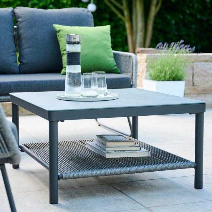 Productafbeelding Siena Garden Kansas Lounge Tisch 75x75cm Alu, Geflecht, KPG