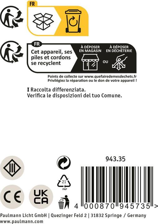 Immagine prodotto Paulmann Lampada da parete solare Ronas (310 lm, IP44)