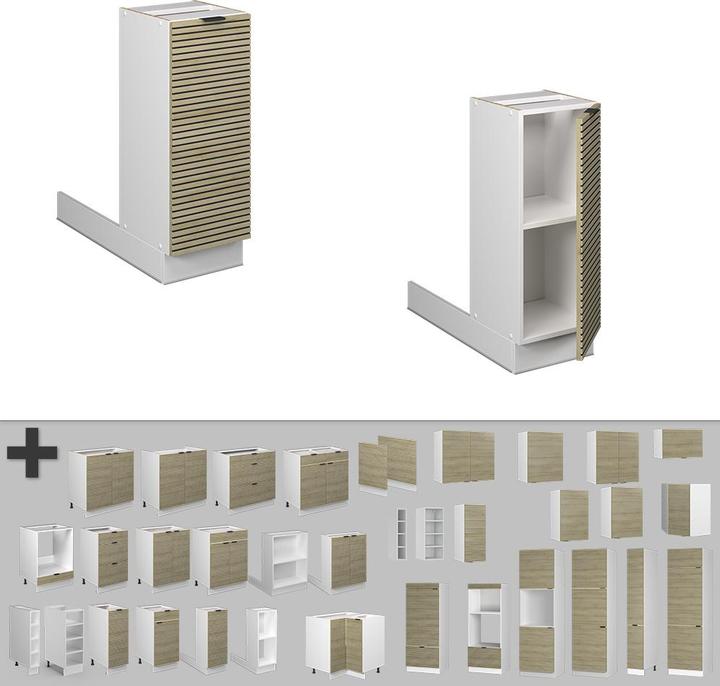 Produktbild Vicco Kücheninsel Fame-Line (70 x 70 x 82 cm)