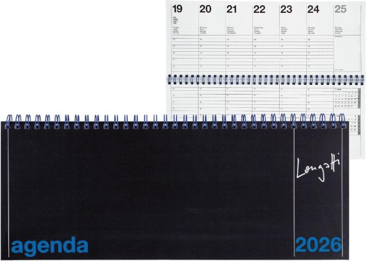 Actual product image Biella LONGATTI Pultagenda (29.8 x 11.7 cm, 1 week / 2 pages)