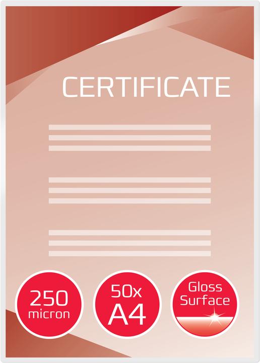 Produktbild GBC DOCUMENT POUCH - Heisslaminier-Folientaschen (A4, 50 Stück, 250 µm)