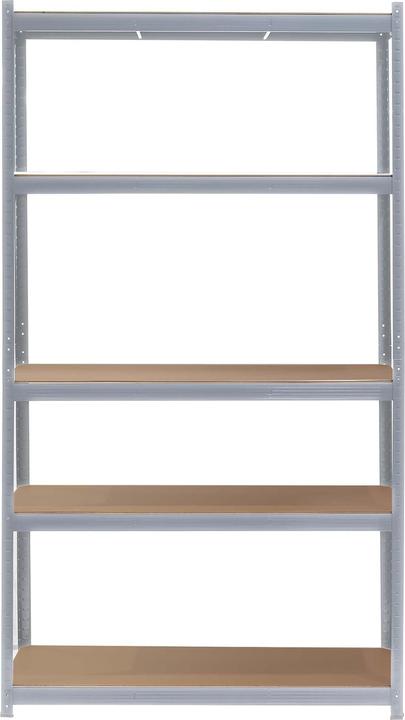Actual product image Wiltec Galvanised heavy-duty shelving 100x60x200cm Plug-in shelving Workshop shelving Cellar