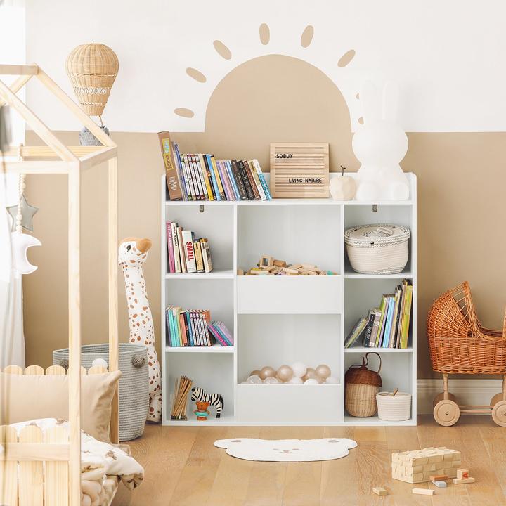 Immagine prodotto SoBuy Libreria per bambini (106 x 30 x 104 cm)