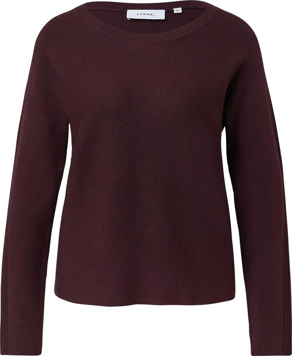 Produktbild Comma Strickpullover Feinstrickpullover mit Rippdetails an Ärmeln (48)