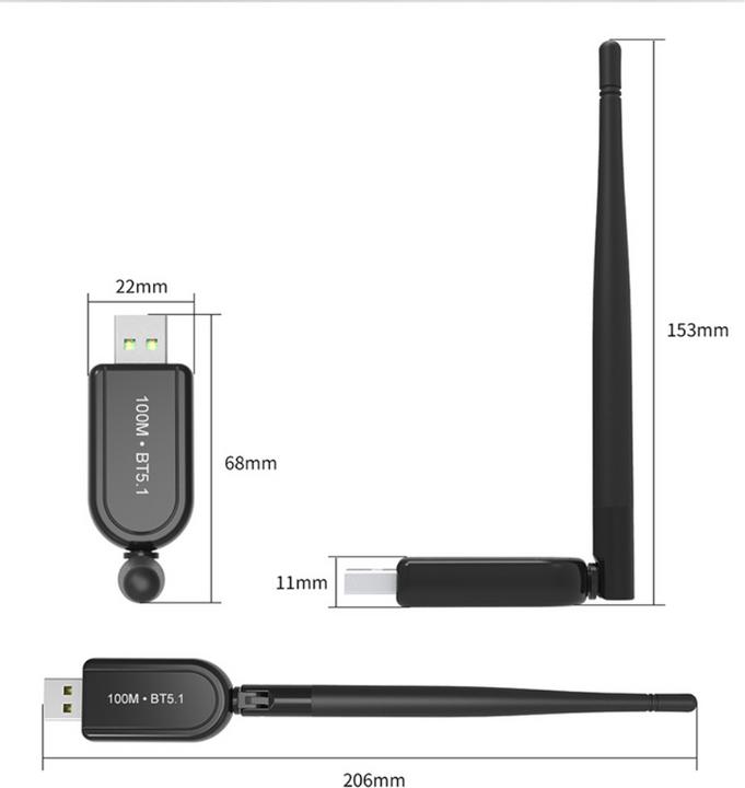 Produktbild Ueli Express Bluetooth 5.1 USB Transmitter 100m (Sender & Empfänger)