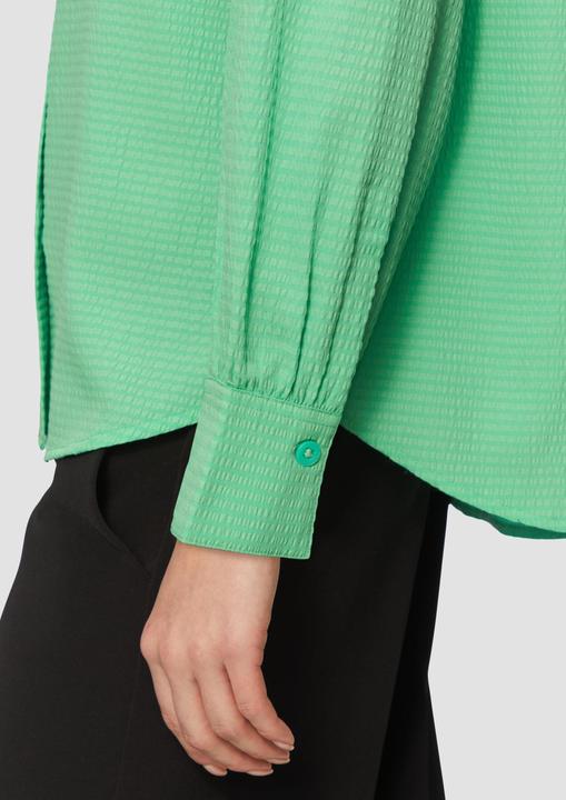 Image du produit s.Oliver Bluse Strukturierte Hemdbluse mit Raffung (34)