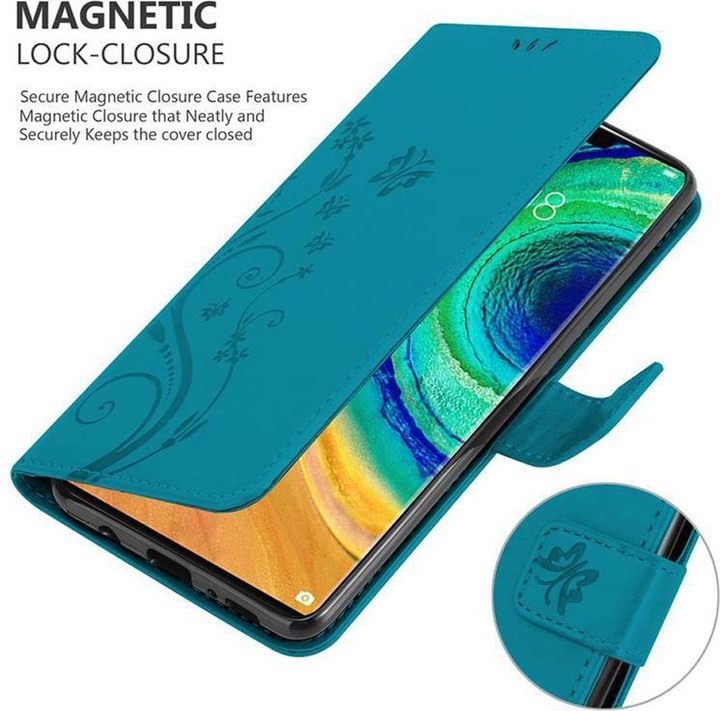 Actual product image Cadorabo Flower Book Cover (Mate 30 Pro)
