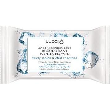 Luba, Deodorante, Salviette antitraspiranti con effetto rinfrescante Fragranza fresca 15 pezzi (Salviette)