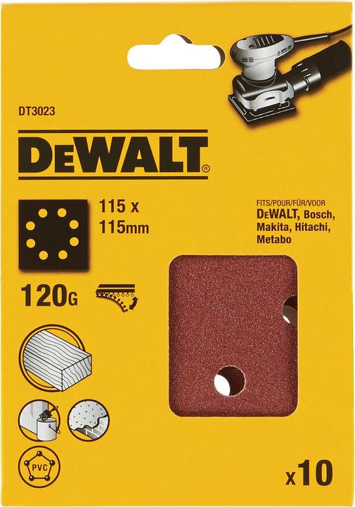 Produktbild DeWalt Schleifpapier Klettfix (120)