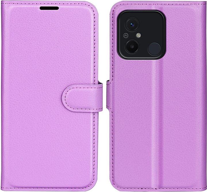 Actual product image Cover-Discount Xiaomi Redmi 12C - Leather Case Cover purple (Xiaomi Redmi 12C)