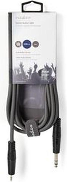 Actual product image Nedis Audio cable stereo 6.35 mm male - 3.5 mm male (3 m, 6.3mm jack cable)