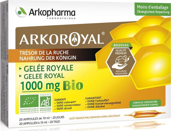 Immagine prodotto Arkopharma Arkoroyal Bio Gelée Royal 1000mg (20 Pezzo/i, Fiala, 385 g)