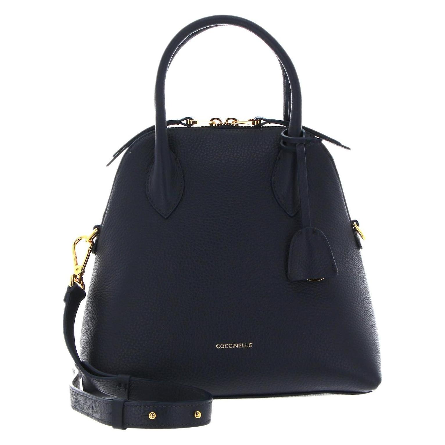 Coccinelle, Damen, Handtasche, Gladys Handbag Grained Leather, Blau