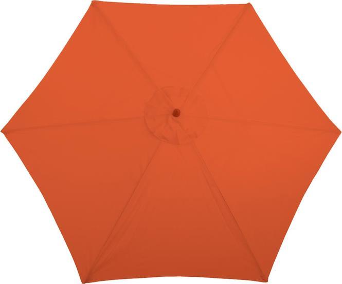 Image du produit Mendler Parasol Florida, Ø 3m polyester/bois - terracotta