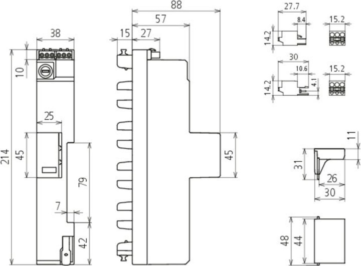 Actual product image Dehn DEHNshield ZP Basic DSH ZP 909440 B2 SG TNS 255 Combination arrestor type1+2