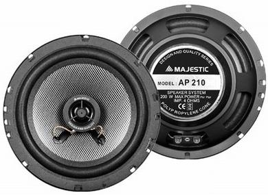 Majestic Nieuwe AP-210 1-weg autoluidspreker 200 W Ovaal (200 W, Andere)