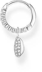 Produktbild Thomas Sabo Einzel Creole mit Weissen Steinen und Muschel Silber (925er Silber)