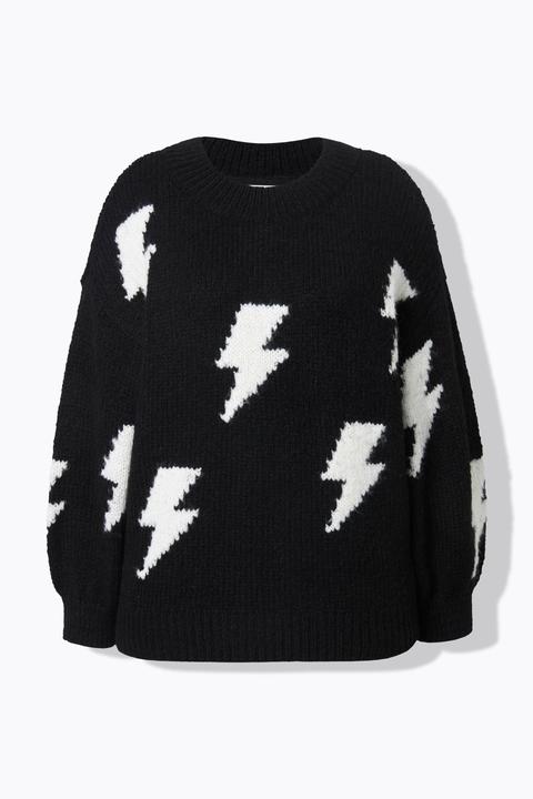 Produktbild Studio Untold Pullover, oversized, Grobstrick, Blitze (58)