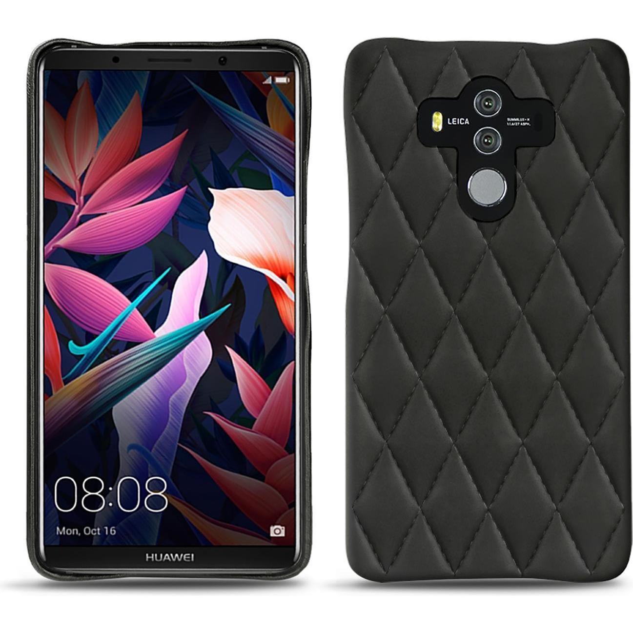 Noreve Lederschutzhülle (Huawei Mate 10 Pro), Smartphone Hülle, Schwarz