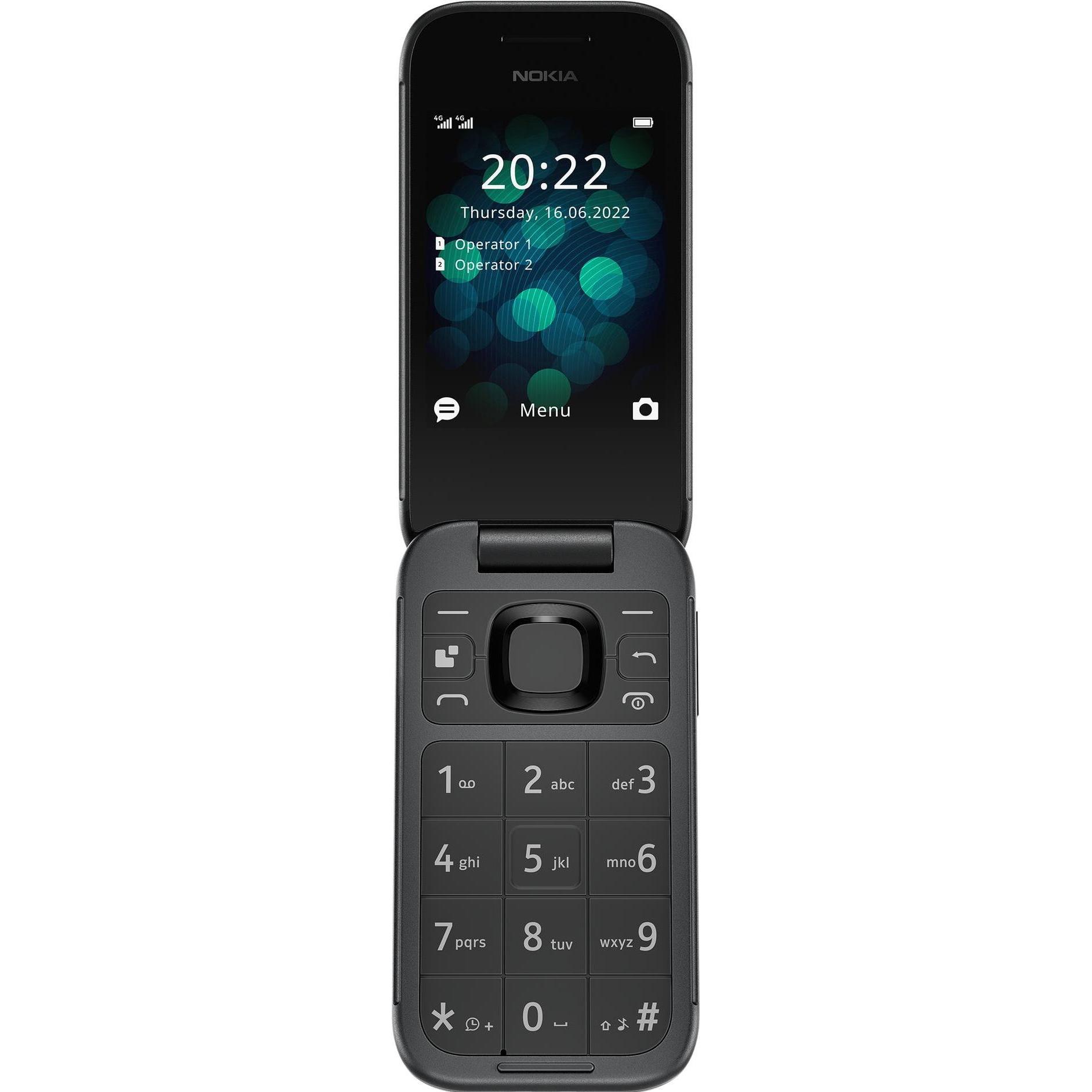 Nokia 2660 Flip (2.80", 0.30 Mpx, 4G), Tastenhandy, Schwarz