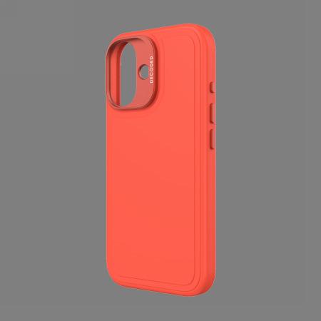 Immagine prodotto Decoded Backcover anti-microbica in silicone Stacks con MagSafe per iPhone 16 - Arancione (Apple iPhone 16)