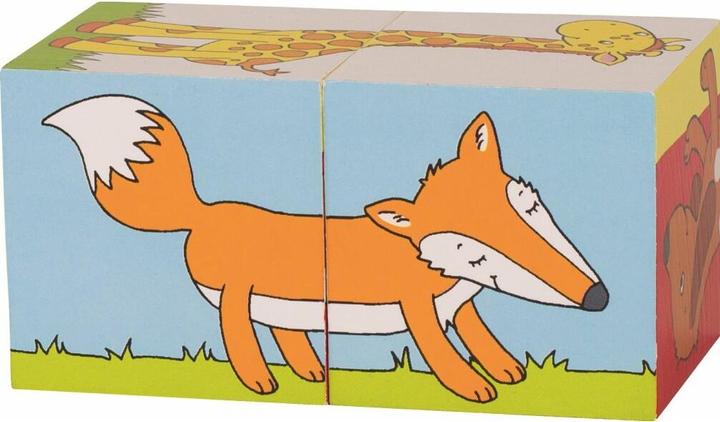 Image du produit Goki Puzzle à cubes animaux (2 pièces)