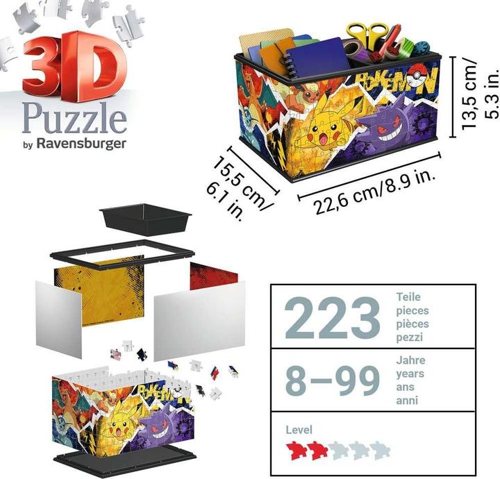 Produktbild Ravensburger Aufbewahrungsbox Pokémon (216 Teile)