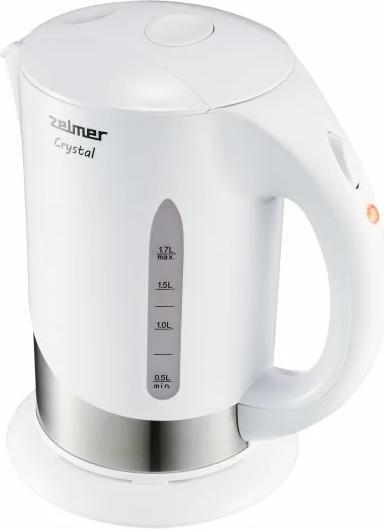 Actual product image Zelmer Crystal kettle ZCK7630W white (1.70 l)
