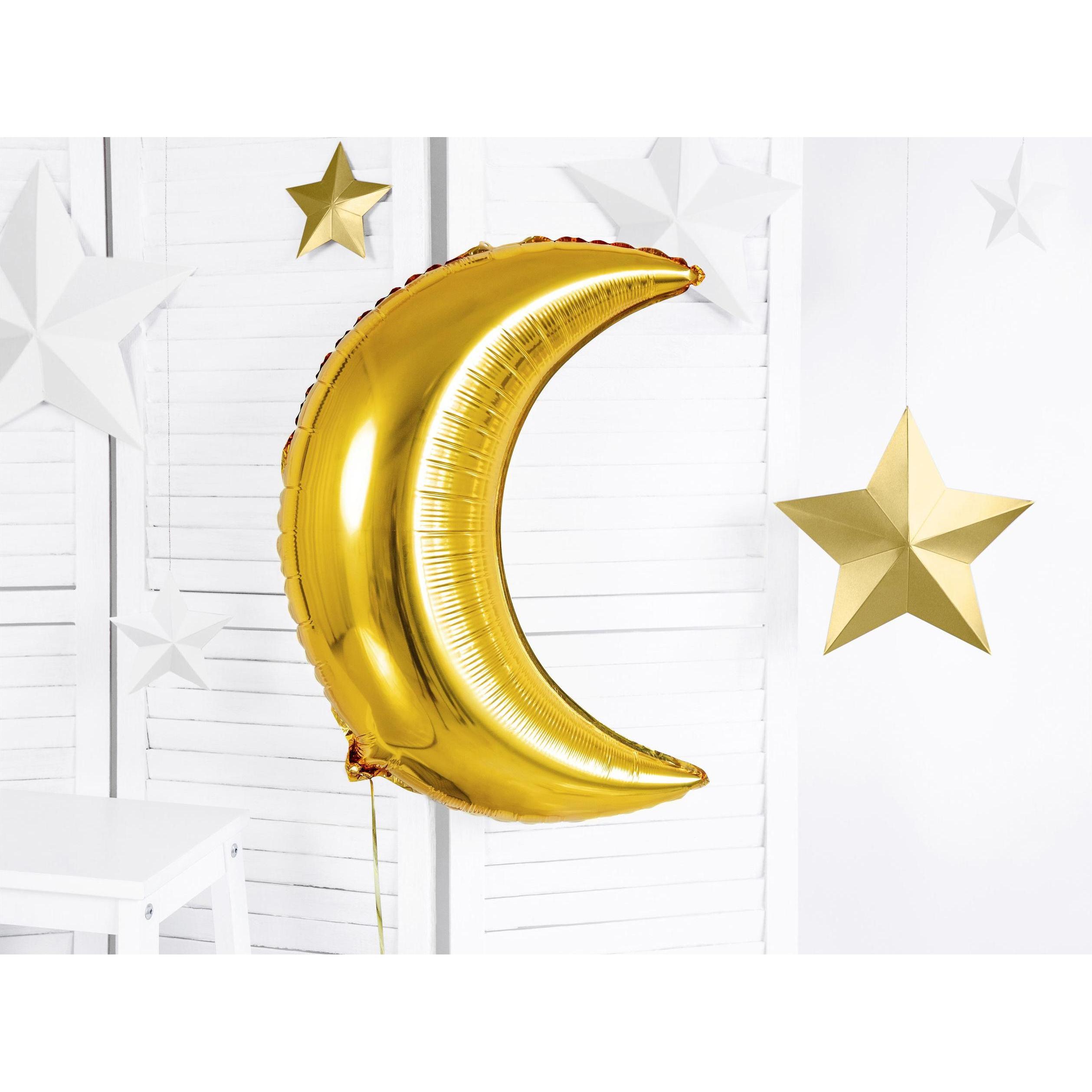 Thumbnail - Partydeco Folienballon Moon Gold