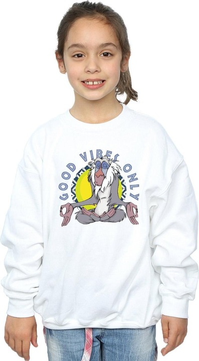 Immagine prodotto Disney The Lion King Rafiki Good Vibes Only Felpa Ragazze (116)