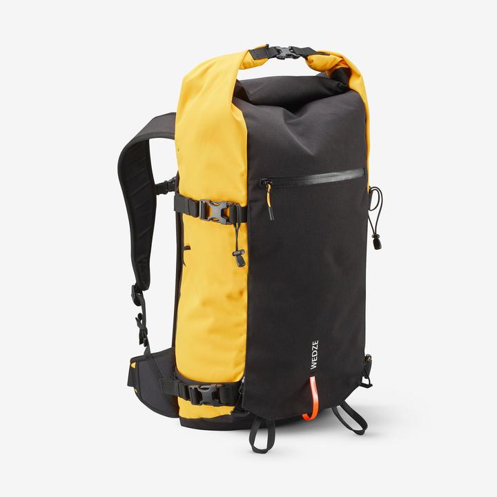 Immagine prodotto Wedze Zaino Roll Top Strong Freeride 30 L per sci/snowboard - Giallo (30 l)