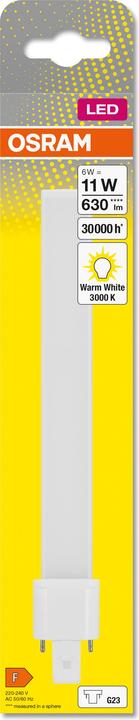 Actual product image Osram Dulux S (G23, 6 W, 630 lm, 1 x, F)