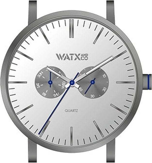 Produktbild Watx & Colors Unisex-Uhr WXCA2703 Grau Silberfarben (Ø 44 mm) (44 mm)