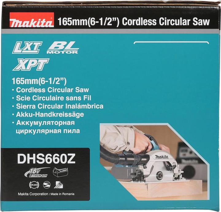 Actual product image Makita 18V battery-powered circular saw DHS660Z