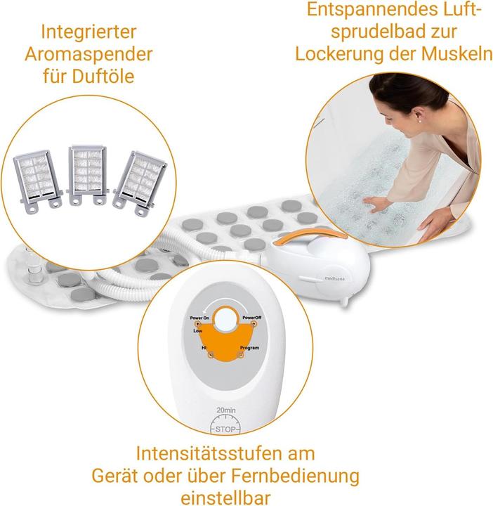 Actual product image Medisana Air bubble bath