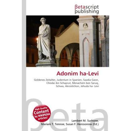 Adonim ha-Levi, Fachbücher