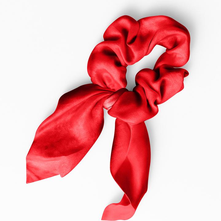 Immagine prodotto Avizar Scrunchie Satinstruktur Schmetterlingsform Mariposa (Elastico per capelli)